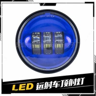 New Style Suitable for 4.5 Inch Harley Fog Lights 30W Harley Motorcycle Modified LED Fog Lights Blue