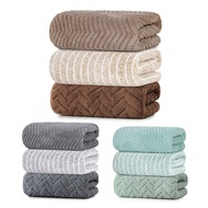3pcs Towel Set - Face Towel Set - Size 26.56x55.12inch/70x140cm, 13.78x29.53inch/35x75cm - Soft Cora