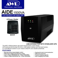 AWP 1500VA PRO LCD UPS Uninterruptible Power Supply