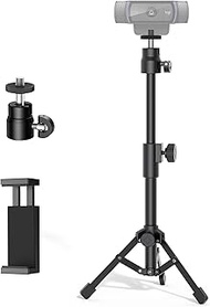 InnoGear Webcam Tripod, Extendable Webcam Stand for Desk Camera Stand Mount with Phone Holder for We