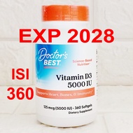 Doctors Best Vitamin D3 5000 IU 360 Doctor's Doctor Best Vit D3 5000