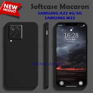 [SM] SOFTCASE MACARON POLOS CAMERA PROTECT FOR SAMSUNG A22 4G/5G SAMSUNG M22  - SOFT CASE MACARON SA