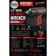 Extol 1/2 drive air impact wrench (800NM)