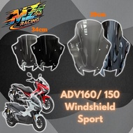 XDV180 Evo Sport Type Windshield Windscreen Deflector Wind Protection For Keeway XDV180 Evo