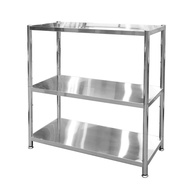 HomePro ชั้นวางของ 3 ชั้น  MS-707/3 สเตนเลส แบรนด์ QLINE