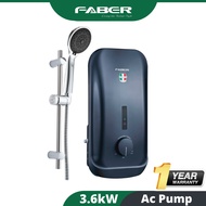 FABER FWH SOTTILE AC PUMP WATER HEATER with CHROME SHOWER HEAD -308AC(GR)