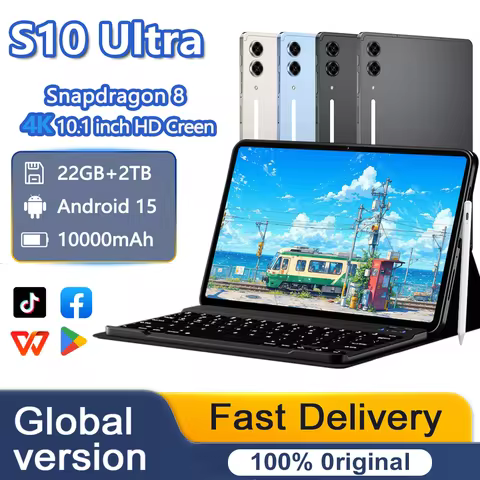 HOT Global Version Tab S10 Ultra Tablets pc 22GB+2TB Android 15 Original 10.1 Inch 5G WiFi Dual SIM 