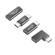 สายเคเบิล HENGI สำหรับการขยายชนิด C แท็บเล็ตโทรได้ที่ชาร์จไฟรวดเร็ว USB ประเภท C ตัวผู้ไปยังตัวเมียหัวชาร์จ USB Type C ตัวเชื่อมต่อ Charger Adaptor Type C ตัวแปลงยูเอสบี
