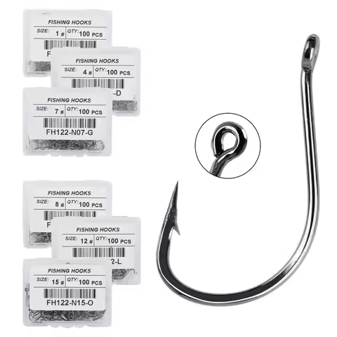 100pcs/ Box Japan Izu Fish Hook High Carbon Steel Barbed In Fly Fishing Hook Worm Pond Fishing Bait 