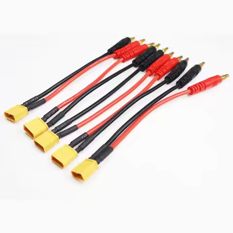 1pcs / 5pcs 15CM XT30 Plug Charge Lead to 4.0mm Banana Plugs Charge Cable Silicone Wire 16AWG For Li