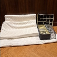 Waterproof Bed Sheet 3.5 Feet + 2 68*35 cm Sleeping Pillows + Underwear Storage Shorts 3 Pieces
