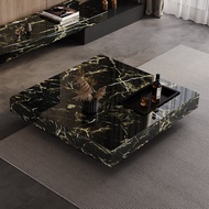 Modern Luxe Minimalist Design Living Room Coffee Table TV Stand Combination