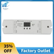 4 Channel DMX512 to 1-10V / 0-10V Converter, DC 12V-24V Input, 4CH  RDM Numeric Display Signal Trans