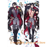 Anime Decor Pillow Case Genshin Impact Wriothesley Dakimakura Waifu Pillowcase