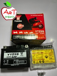 YUASA YTZ5S - 12V 3.5Ah Genuine Battery from Yuasa INDONESIA for Mio Gravis, Mio Soul i 125, Mio i 125 &amp; Honda CRF 150L