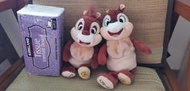 香港迪士尼Chip & Dale絨毛公仔一對