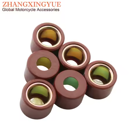 6PC GTS300 GTV300 Variator Roller 13.8 Weights 21x17mm For Vespa Gts Super 300 GTV 300cc CM849480