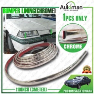 Proton Saga Iswara Front Rear Bumper Lining Chrome