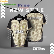 Universiti Malaya Shirt Kelantan United Jersey Umk Jersey Retro Collar Baju Raya 2024 Viral Malaysia