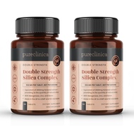 Double Strength Silica Complex – 6 Month Supply! (2000mg Horsetail Extract x 180 Tablets(2 Bottles o