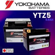 YTZ5 YTZ5S BATTERY YOKOHAMA MCK YAMAHA LC135 V2-V8 HONDA EX5 DREAM WAVE125 STEP125 DASH110 ALPHA FUTURE125 CLICK RG80