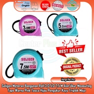 HIJAU Building MeterSOLIGEN Roll 3.0 5.0 7.5 M Measuring Tape Pink Color GreenTOSCA Furniture Pull M