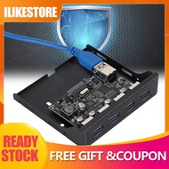 ilikestore ASHATA USB Front Panel PCI-E to 4xUSB3.0 for Chip Floppy Bay Adapter Expansion Riser Card
