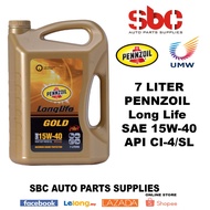 PENZOIL LONG LIFE DIESEL GOLD SAE 15W-40 API CI-4/SL 7LITER