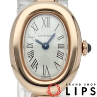 卡地亞 Baignoire 迷你腕錶，17 號，WGBA0051，附錶盒、保固卡，K18PG，女士腕錶，白色，成色極佳 [全新]