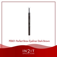 IN2IT Perfect Brow Wtrprf Eyebrow Liner Teardrop Tip w/ Spoolie-brush (Available in 3 Shades) 03-PEB