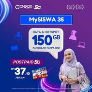 ONE-X MYSISWA35 150GB CAVEREGE CELCOMDIGI 5G/4G HI-SPEED