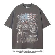 VEGA88 *Motorcycle club* Oversized T-shirt | Oversized t-shirt | Oversize dark grey | Vintage tee