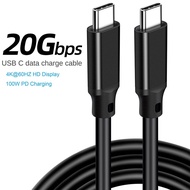 Type-c to Type-c 20Gbps Data Cable 100W 5A C To C Fast Charging Cable USB3.2 Gen2 HDTV 4K Video Cable for Laptop Phone Tablet Monitor