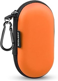 Earbud Case, RISETECH Earphone Carrying Case Holder EVA Headphone Storage Bag Small Zipper Pouch Com