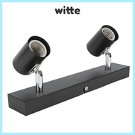 WITTE LED Track Light, Rotating Heads 110-220V Ceiling Track Light, Modern Black E27 2 Light Ceiling