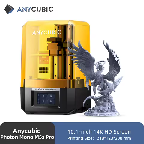 ANYCUBIC Photon Mono M5s Pro 14K Mono MSLA 3D Printer 10.1'' LCD Resin 3D Printer Speed Up to 150mm/
