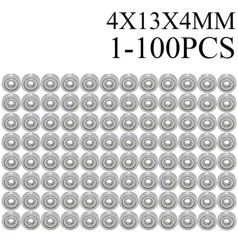 1-100PCS 3D Printer Parts Extruder Accessories U-Groove Guide Wheel Pulley Bearing U604ZZ With U-Gro