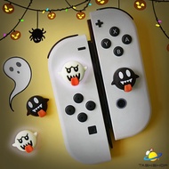 (Set 4 Pcs.)จุกซิลิโคน ลาย Boo ขาวดำ ครอบปุุ่ม ปุ่มยาง Joy-Con Nintendo switch/ Lite/ OLED