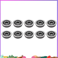 10Pcs F695- Bearing 5X13X4mm Flanged Miniature Deep Groove  F695RS for   2/3 3D Printer ffefhrudh