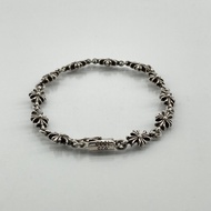 【二手】CHROME HEARTS 11LINK TNY E CH PLS Tiny ECH Plus SV925/AU585 組合手鍊 9.89克 銀色