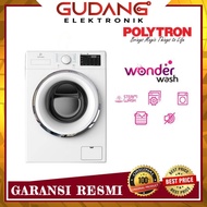 MESIN CUCI 1 TABUNG POLYTRON PFL 8101 FRONTLOADING 8 KG GARANSI 10 THN