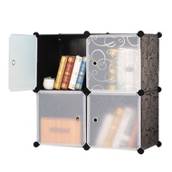 Ready Stock~ Hajetso Cabinet DIY 4 Cube Wardrobe Storage Cabinet