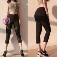 Imported 7/8 women's sports leggings for fitness, gym, zumba