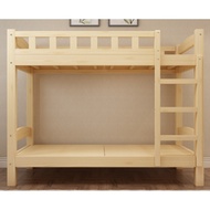 🛏️120x200cm Single without Mattress Bedframe Bed Frame Katil Double Decker Twin Queen Solid Size Wood Wooden Bunk Bed