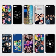 Fashionable soft black phone case for Samsung S6 S7 Edge S8 S9 S10 Plus bts Cover