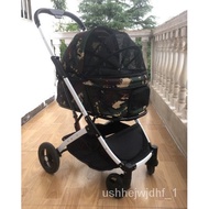 🚢Pet Cat Dog Stroller Dog Cat Teddy Baby Stroller out Small Pet Cart Dog Car Portable Foldable