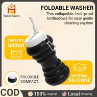 Portable Bidet Spray 600ml Folded Travel Shattaf Bidet Toilet Shower Sprayer Foldable Travel Bidet S