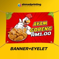 Banner Bunting Ayam Goreng Seringgit Print Harga Kilang - BT 15