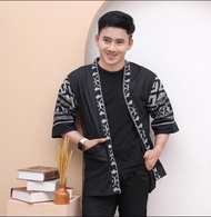 KIMONO TENUN IKAT ORY\\KIMONO PRIA SONGKET\\KIMONO OUTER TENUN\\OUTER PRIA TENUN ETNIK\\CARDIGAN\\KI