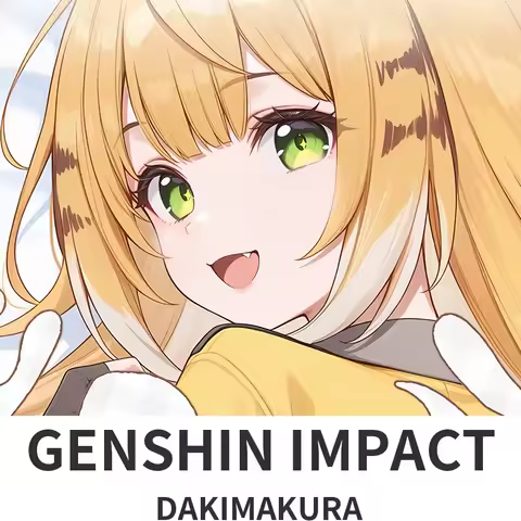 Genshin Impact Ju FuFu Dakimakura 2WAY Hugging Body Pillow Case Anime Pillow Cushion Cover